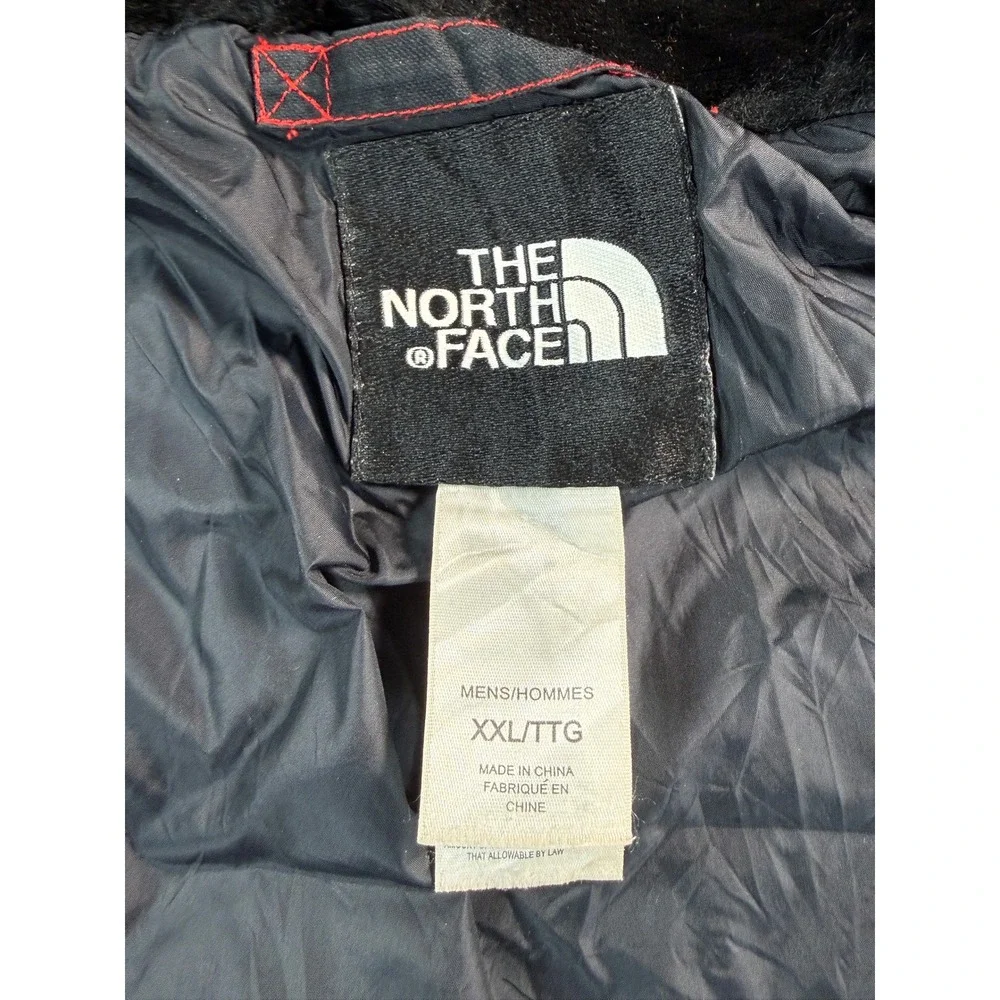 The North Face Mens Puffer Goose‎ Down 550 Jacket Mens XXL Black Hooded Full Zip
